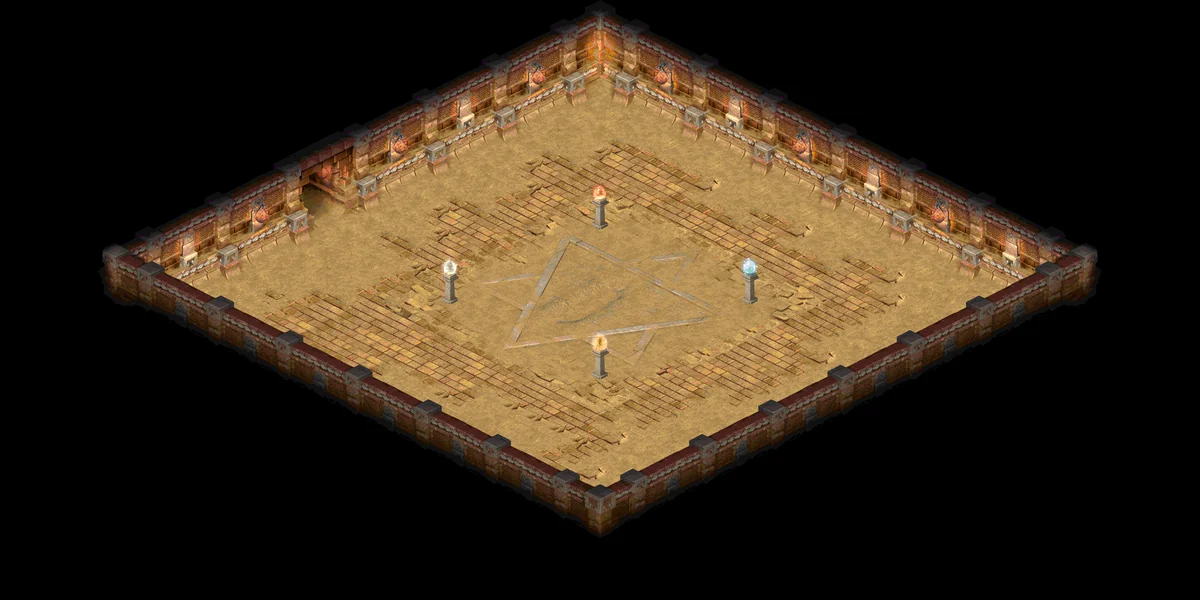 왕의무덤 5층 지도